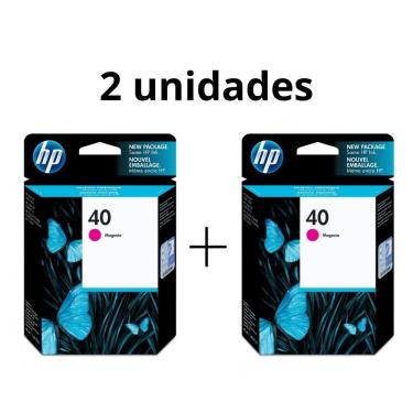 Imagem de Cartucho Hp 40 - 51640M Magenta Kit 2Pçs