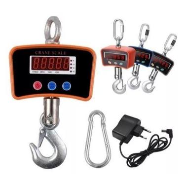 Imagem de Balança Digital Insdutrial Gancho 1000kg Suspensa Com Bateria Interna
