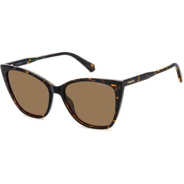 Imagem de Óculos de Sol Polaroid 4181 S 086 56SP Marrom Feminino - Marrom - Feminino - Único-Feminino