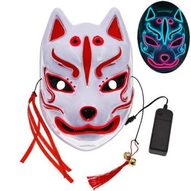 Imagem de Máscara Fox Halloween, fantasia de carnaval, festa, PVC, 17x26cm - yiw