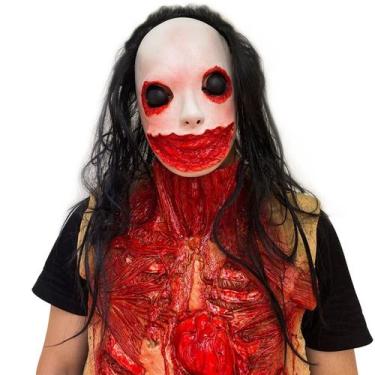 Imagem de Máscara de cosplay Halloween Horror Bloody Rotten Face Zombie - yiweis