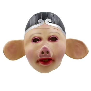 Imagem de Máscara de porco de Halloween, chapelaria de látex para porcos, viagem