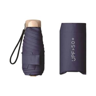 Imagem de Guarda-Chuva Mini Portátil Unissex De Cinco Dobramentos, Proteção Sola