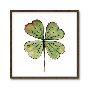 Imagem de Quadro Decorativo Motivacional com Moldura e Vidro 32x32cm - Decorary,