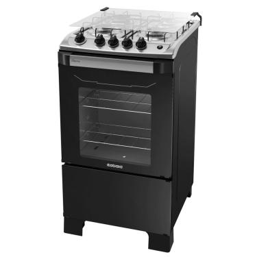 Imagem de Fogão à Gas Itatiaia New Dream 4 Bocas Preto 58 Litros - Bivolt