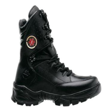 Imagem de Bota Samu Cano Médio Socorrista Emergência Couro Lançamento - SPECTRUN