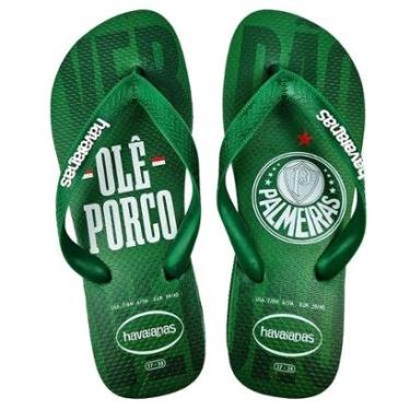 Imagem de Chinelo Havaianas Palmeiras Verde Top Times Futebol Oficial-Unissex