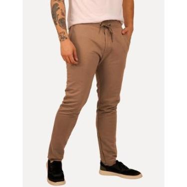 Imagem de Calça Reserva Masculina Moletom Basica Cáqui Escuro-Masculino