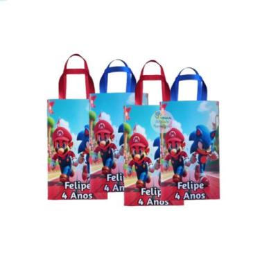 Imagem de kit sacolinha surpresa personalizada para aniversario lembrancinha dec