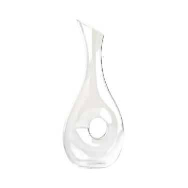 Imagem de Decanter Circle para Aeração de Vinho em Cristal com Design Moderno para Mesa Transparente Acasa