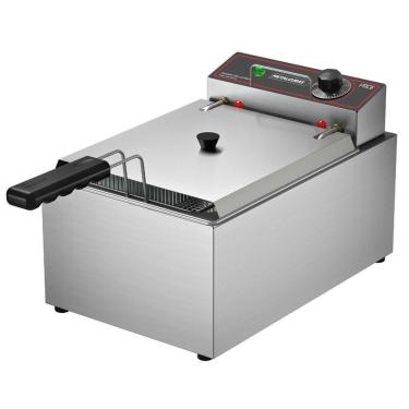 Imagem de Fritador Retangular Elétrico óleo 1 Cuba Inox Frce5 Metalcubas 220V