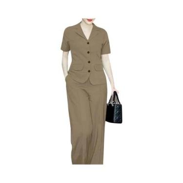 Imagem de Conjunto Elegante De Calças De Trabalho Femininas De Verão ZANZEA 2024