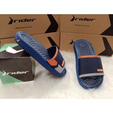 Imagem de CHINELO MASCULINO RIDER PUMP ll SLIDE 12424 Super Confortável, Azul, L