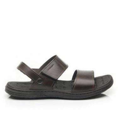 Imagem de Sandália em Couro Pegada 131288 Masculino, Cravo, 41