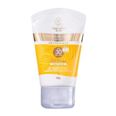 Imagem de Protetor Solar Facial Australian Gold Antipoluição FPS 30 Gel Creme To