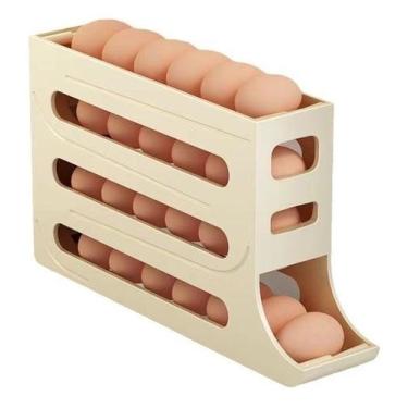Imagem de Porta Ovos Dispenser 4 Andares Para 30 Ovos Organizador para Geladeira
