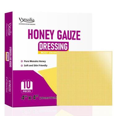 Imagem de Curativo de Gaze com Mel de Manuka Vynalia 10 unidades 10x10 cm