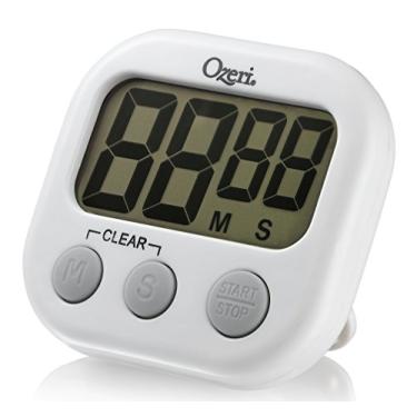 Imagem de The Ozeri Kitchen and Event Timer, branco, 8,3 cm x 1,9 cm x 7,6 cm, modelo: KT1-W
