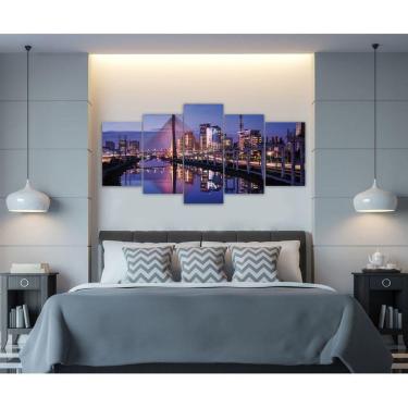 Imagem de Quadro Decorativo Sala Quarto Escritório Ponte Luzes