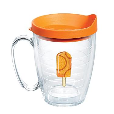 Imagem de Tervis Coleção Ice Popsicle Feito nos EUA Copo térmico de parede dupla mantém as bebidas frias e quentes, caneca de 473 ml, laranja pop