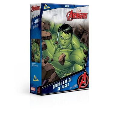 Imagem de Quebra-Cabeça 60 Peças Os Vingadores Hulk Toyster