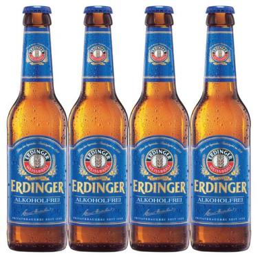 Imagem de Combo 4 Un Cerveja Sem Álcool  Erdinger - Long Neck 330 Ml - Alemanha