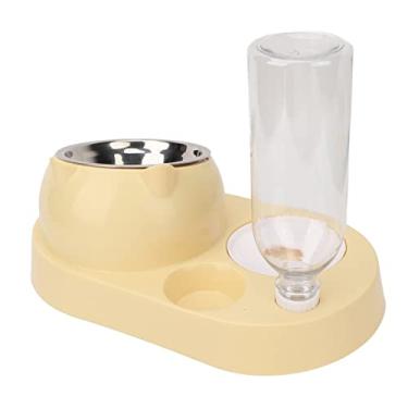 Imagem de Tigelas Duplas para Cães e Gatos Tigelas de água e Comida para Animais de Estimação de Aço Inoxidável Alimentador Automático de Garrafa de água para Gatos