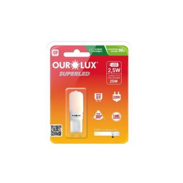 Imagem de Lâmpada LED G9 03 Watts 127 Volts Branco Morno 2700K FOSCA OUROLUX, 11