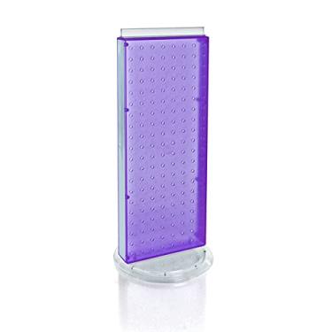 Imagem de Azar 700509-PUR-SPN 20 cm L x 50 cm A unidade de balcão para base giratória Pegboard, roxo