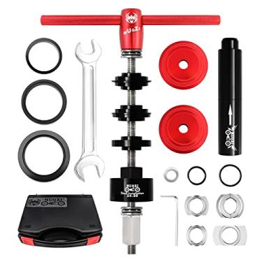 Imagem de MUQZI Kit de ferramentas multifuncionais para remoção de rolamento e montagem de fone de ouvido para bicicleta de estrada MTB para BB86 BB30 BB92 PF30, vermelho