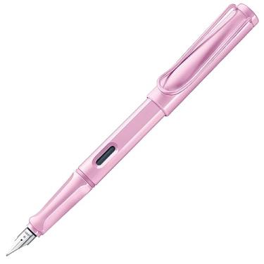 Imagem de LAMY Safari Lightrose - Caneta-tinteiro com aderência ergonômica e ponta de aço polido no tamanho M - ideal para qualquer escrita e caligrafia - incluindo cartucho azul LAMY T 10 - Destro
