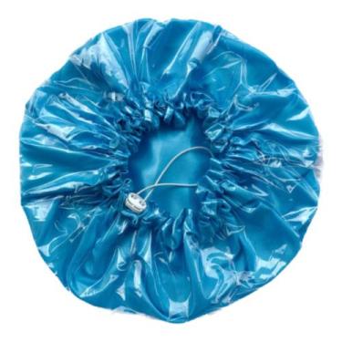 Imagem de Touca banho/umectcao e hidratação 3em1  - Mania Scrunchies , Azul