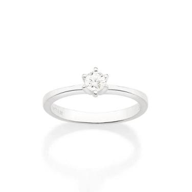 Imagem de Anel Solitário com zircônias prata 925 Rommanel 810229, 22