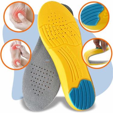 Imagem de Palmilha Respirável Exclusiva Espuma Da Nasa Para Fascite Plantar - Er