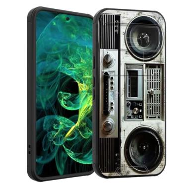 Imagem de smauncucn Capa para Pixel 9a com capa de câmera deslizante, capa protetora resistente à prova de choque de camada dupla híbrida resistente para Google Pixel 9a 6,3 polegadas 2025, retrô Boombox