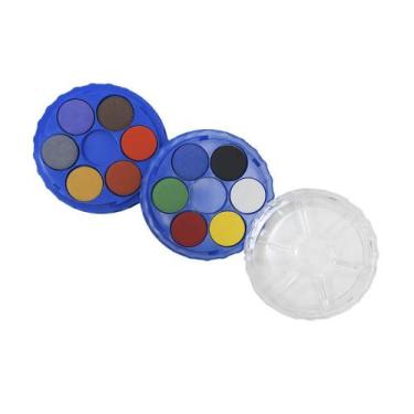 Imagem de Aquarela Em Pastilha Keramik 12 Cores