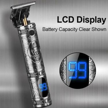 Imagem de Aparador De Cabelo Digital Profissional T9 Lcd - YBX
