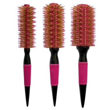 Imagem de Kit Escovas De Cabelo Profissional Cabeleireiros 3 Unidades - Umi