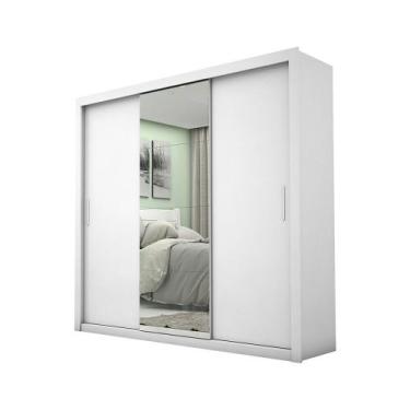 Imagem de Guarda-Roupa Casal Melissa com 4 Gavetas Glass Carioca Móveis, Branco