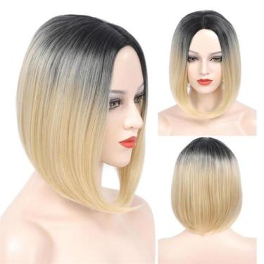 Imagem de Peruca Curta Fibra Orgânica Premium Sem Franja Wig Lace - bbless, 1b61