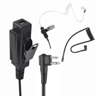 Imagem de stdgove Fone de ouvido de 2 pinos M1 com microfone Ptt para Motorola cp100 cls1410 gp300 cp200d bpr40 CLS 1110 1410 cp185 dlr1060 rdm2070d dlr1020 rmu20020 rmu20020 40 rdus 4100 dtr700 (tubo acústico)