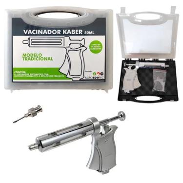 Imagem de Pistola de Vacinação de Gado Animais Seringa Veterinária Kaber Automát