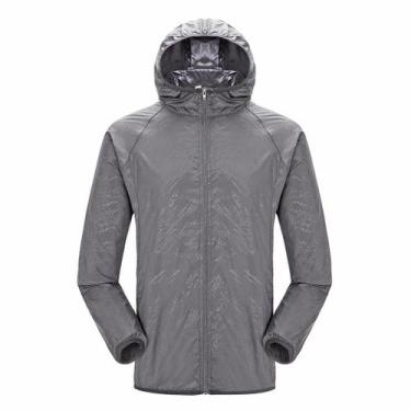 Imagem de Capa De Chuva Unissex Com Capuz, Impermeável, Proteção UV, Secagem Ráp