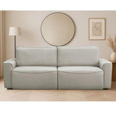 Imagem de Sofá 4 Lugares Retrátil Reclinável 250cm Linho Nobile Ferguile, Linho 