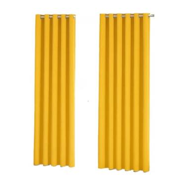 Imagem de Cortina Para Sala Ou Quarto 3,00x2,50 metros(AMARELO)
