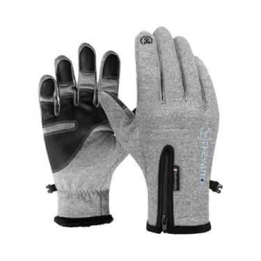 Imagem de Luvas de Ciclismo Masculinas - Tela Touch, Impermeáveis, à Prova de Ve