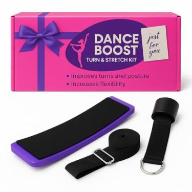 Imagem de Kit de giro e alongamento de balé Dance Boost – Tábua giratória + esticador de perna de porta para dançarinos, ginastas e líderes de torcida – Melhora a flexibilidade, equilíbrio e curvas – presente