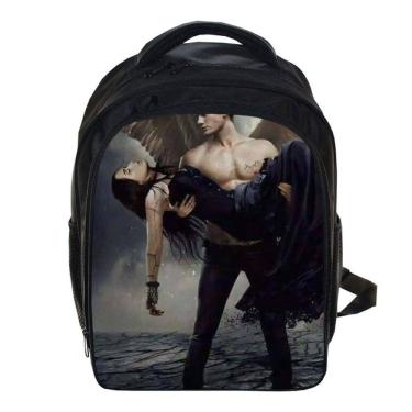 Imagem de Mochila escolar Vampires Diaries K para crianças - 24x14,5x33cm