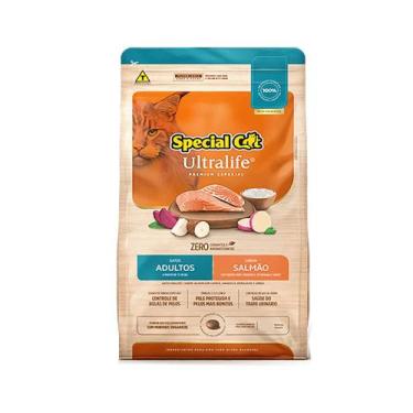 Imagem de Ração Special Cat Ultralife Gatos Adultos Salmão e Arroz  10,1kg