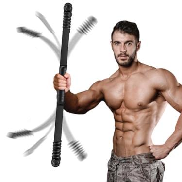 Imagem de Barra de fitness elástica atualizada para treino, equipamento de fisioterapia para treinamento de vibração de exercício, bastão de mobilidade de queima de gordura de alongamento integrado, resistência de reabilitação de força na academia em casa